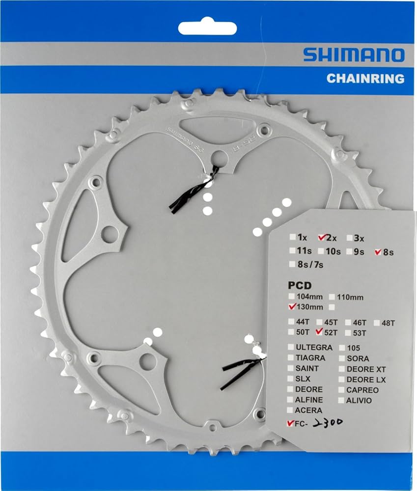 Amazon | SHIMANO(シマノ) スパイク付チェーンリング 52T-B